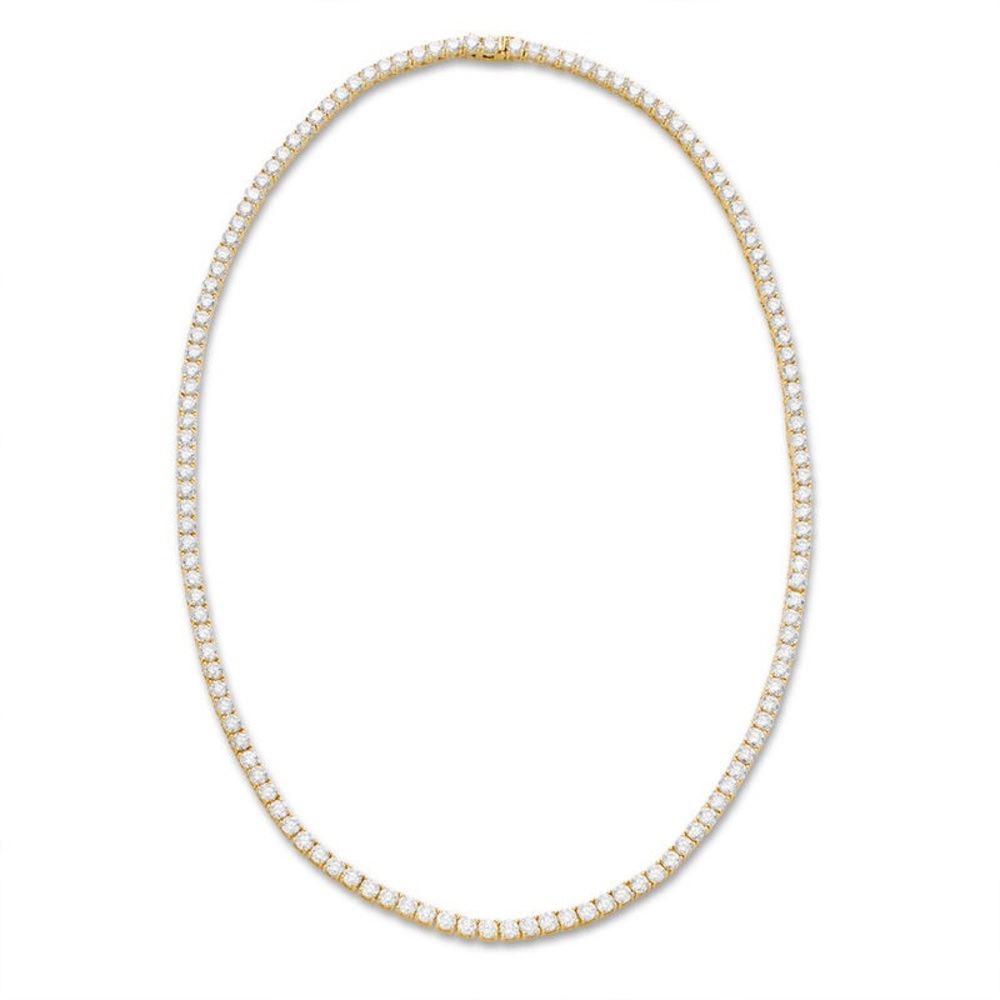 18k Tennis Necklace - Picture 3 of 9